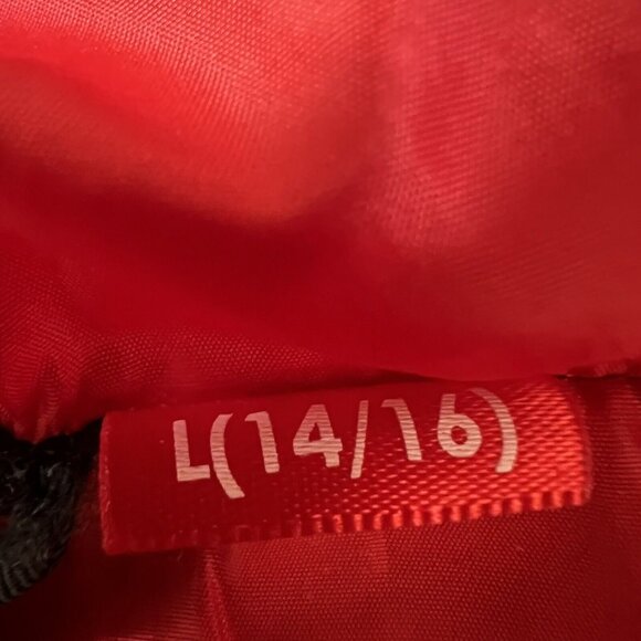 Spyder Boys Dark Gray Red Puffer Full Zip Jacket Hoodie Pockets Size L (14-16) - Picture 6 of 16